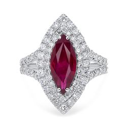 2.31ct Ruby 18K White Gold Ring