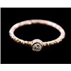 Image 2 : Diamond 0.13ct / 14k Rose Gold Ring 1.77gram