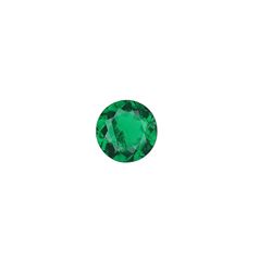GIA 0.6ct Round Shape Green F1 EMERALD 5.72 - 5.85 x 2.94 mm