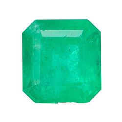 GIA 1.38ct Octagonal Shape F1 Colombian Emerald