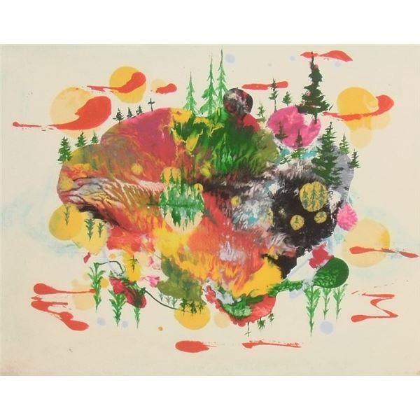 This is 90549A as 2nd view of two views of the SAME painting presenting a DIFFERENT landscape of it!