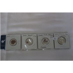 Canada Twenty-five Cent Coins (3)