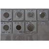 Image 1 : U.S.A. Five Cent Coins (6) & Twenty-five Cent Coin (1)
