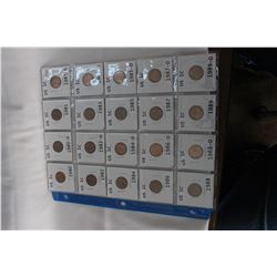 U.S.A. One Cent Coins (20)
