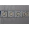 Image 1 : U.S.A. Twenty-five Cent Coins (4)