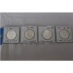 U.S.A. Fifty Cent Coins (4)
