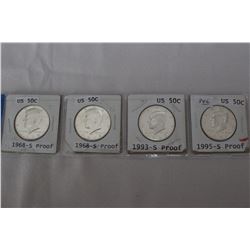 U.S.A. Fifty Cent Coins (4)