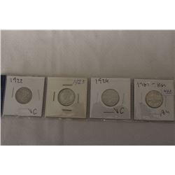 Canada Five Cent Coins (4)