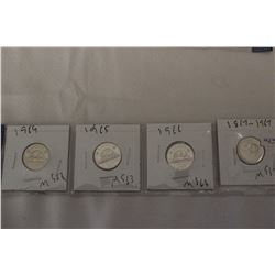 Canada Five Cent Coins (4)