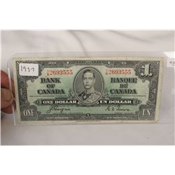 Canada One Dollar Bill (1)