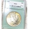 Image 1 : 1923 Silver Peace Dollar NTC - MS65