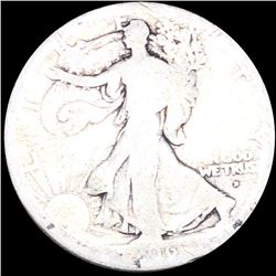 1916-D Walking Half Dollar NICELY CIRCULATED