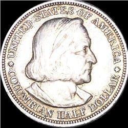 1893 Columbian Expo Half Dollar ABOUT UNCIRCULATED