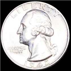 1945-S Washington Silver Quarter UNCIRCULATED
