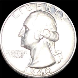 1940 Washington Quarter CLOSELY UNCIRCULATED