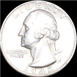 1945-S Washington Quarter CLOSELY UNCIRCULATED