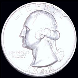1942 Washington Quarter NEARLY UNCIRCULATED