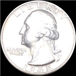 1945-S Washington Silver Quarter UNCIRCULATED