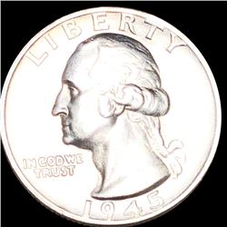 1945-S Washington Quarter CLOSELY UNCIRCULATED