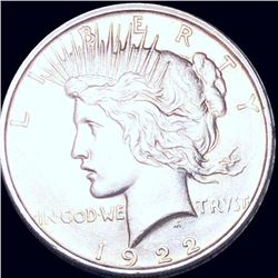1922-D Silver Peace Dollar GEM BU