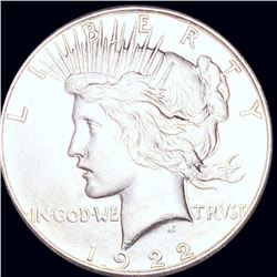 1922-S Silver Peace Dollar ABOUT UNCIRCULATED