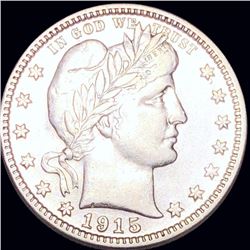 1915-S Barber Silver Quarter NEARLY UNCIRCULATED