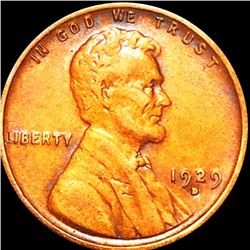 1929-D Lincoln Wheat Penny CLOSELY UNCIRCULATED