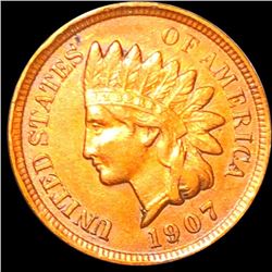 1907 Indian Head Penny NEARLY UNCIRCULATED