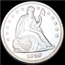 1849 Seated Liberty Dollar CLOSELY UNCIRCULATED