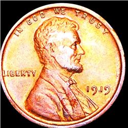 1919 Lincoln Wheat Penny CLOSELY UNCIRCULATED
