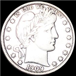 1909 Barber Half Dollar XF+