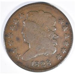1828 HALF CENT VG