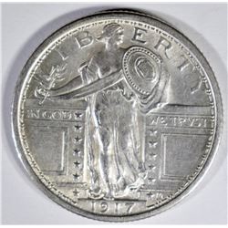 1917 T-1 STANDING LIBERTY QUARTER BU