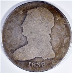 1838 BUST HALF DOLLAR AG