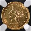 Image 2 : 1902 $2.5 GOLD LIBERTY  NGC UNC DETAILS
