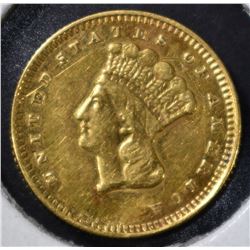 1873 $1 GOLD INDIAN PRINCESS  BU