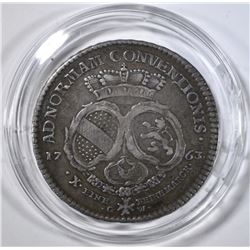 1763-S GERMAN STATES BADEN THALER  XF