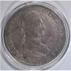 1817  MEXICO 8 REALES   VF