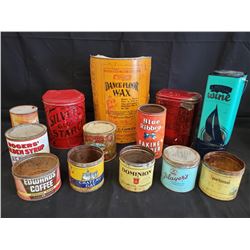 ASSORTED TINS NO RESERVE