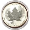 Image 1 : 2002 Canada $5 Horse Privy 1oz Fine Silver Maple (Tax Exempt) Toning around Rim.  Coin comes encapsu