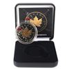 Image 1 : 2018 Canada $5 Coloured/Gilt 'Pirate Skull' 1oz Fine Silver Maple (Tax Exempt) Coin comes encapsulat