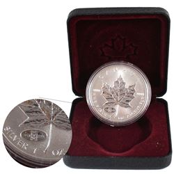 1998 Canada $5 '1908-1998 Anniversary' 1oz Fine Silver Maple (Tax Exempt) Coin comes encapsulated wi