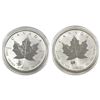 Image 1 : 2016 Canada $5 Monkey Privy & Four Leaf Clover Privy 1oz Fine Silver Maples (Tax Exempt).  Both coin