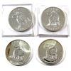 Image 1 : Lot of 2011 Canada $5 Wolf 1oz Fine Silver Coin (Tax Exempt)  You will receive 4 coins in this lot. 