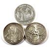 Image 2 : Lot of 3 Different 1oz Fine Silver Rounds (Tax Exempt) You will receive  2017 Zombucks Currency Roun