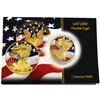 Image 1 : 2015 USA $1 Coloured/Gilt -Freedom Eagle- 1oz Fine Silver Eagle (Tax Exempt) Coin comes in a protect