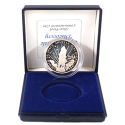1989 Marshall Islands $50 Launch of the Space Shuttle Discovery Fine Silver Proof Coin (Tax Exempt) 