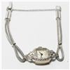 Image 1 : Art Deco 14K White Gold & Diamond BIRKS Swiss Made Rolex Lady's Watch- 17 Jewels.  Watch is in worki