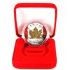 Image 1 : 2014 Canada $5 Colourized/Gilt Canadian Flag 1oz Fine Silver Maple (tax Exempt) Coin comes in protec
