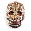 Image 1 : Monarch 2oz Fine Silver Copper Coloured Hand Poured Sugar Skull with Cross (Tax Exempt)